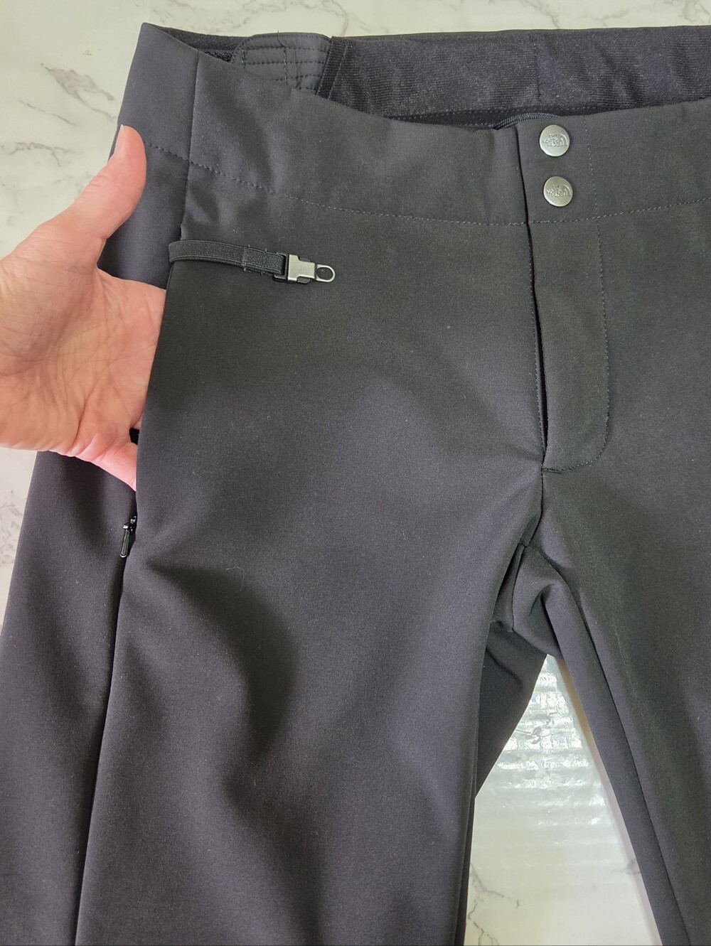 The North Face Black Softshell Slim Flare Ski Pants, Size S - Picture 5 of 11